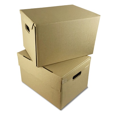 Archive Boxes with Integral Lids