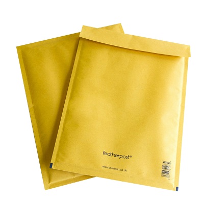 Featherpost Gold Bubble Envelopes