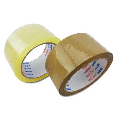 Low Noise Polypropylene Packing Tape - Clear & Brown