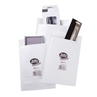 Jiffy® Foam Lined White Superlite Envelopes
