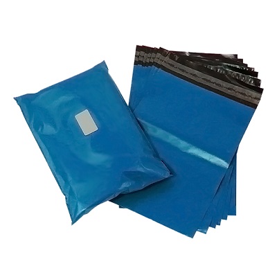 Metallic Blue Mailing Bags
