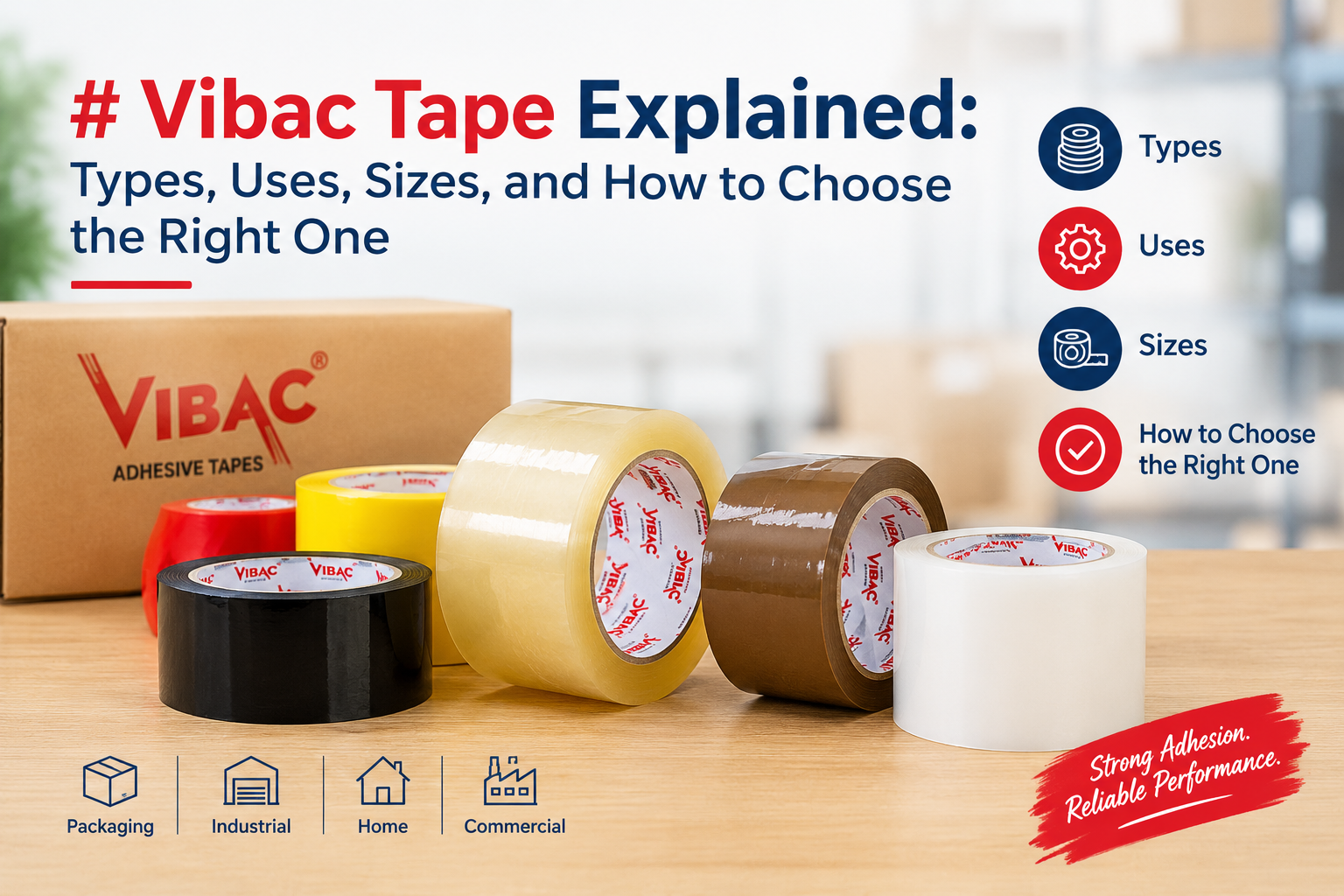 Vibac Tape Explained: Types, Uses, Sizes, and How to Choose the Right One