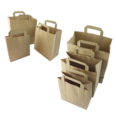 Brown Kraft Paper SOS Carrier Bags